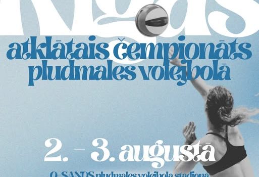 2.-3. augustā norisināsies Rīgas atklātais pludmales volejbola čempionāts pieaugušajiem